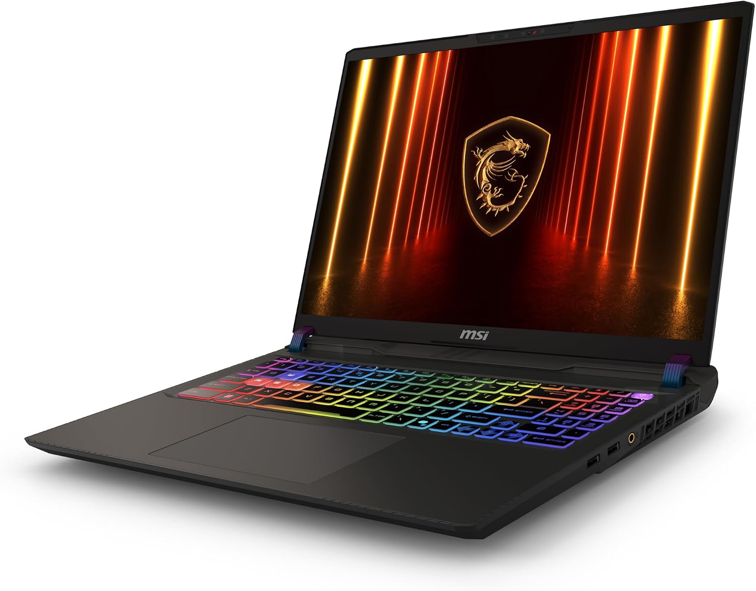 msi Vector 16 HX AI 16' 240Hz QHD+ Gaming Laptop: Intel Core Ultra 9-275HX, NVIDIA Geforce RTX 5070Ti, 32GB DDR5, 2TB NVMe SSD, Thunderbolt 5, Wi-Fi 7, Win 11 Pro: Cosmo Gray A2XWHG-060US