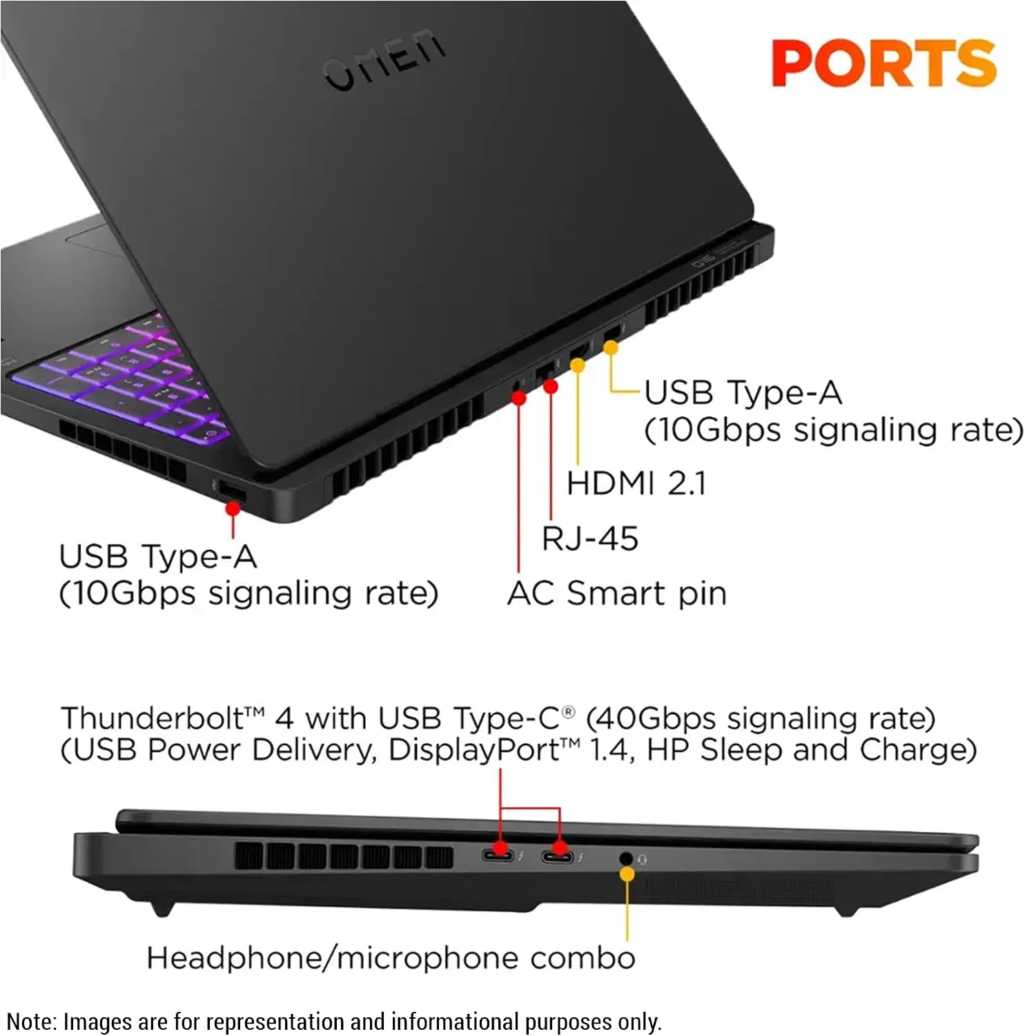HP OMEN 16 MAX Gaming Laptop, AMD Ryzen AI 7 H 350, 32 GB DDR5 RAM, 2 TB PCIe SSD, 16' WQXGA (2560x1600) 240Hz Display, Nvidia G-Force RTX 5070, 4-Zone RGB Backlit Keyboard, W11 Home, Shadow Black