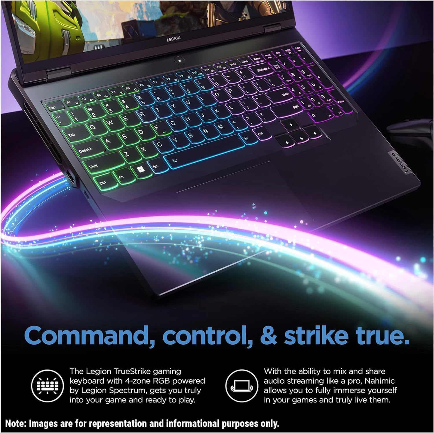 Lenovo Legion 5i Gaming Laptop, 14th Gen Intel 24-Core i9-14900HX, 16' WQXGA(2560x1600) 165Hz, 32GB DDR5 RAM, 1TB SSD, GeForce RTX 4060(TGP 140W), RGB Backlit KB, W/ 128GB PSD, Windows 11 PRO