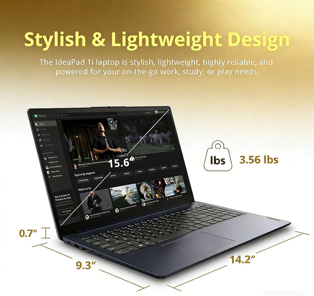 Lenovo 15.6' FHD Touchscreen Laptop • Intel Core i5-1335U (10 Cores) • 12GB DDR4RAM • 1TB SSD • Privacy Shutter • Copilot AI • SD Card Reader • 10H Battery • WiFi 6 • Windows 11 • WOWPC USB