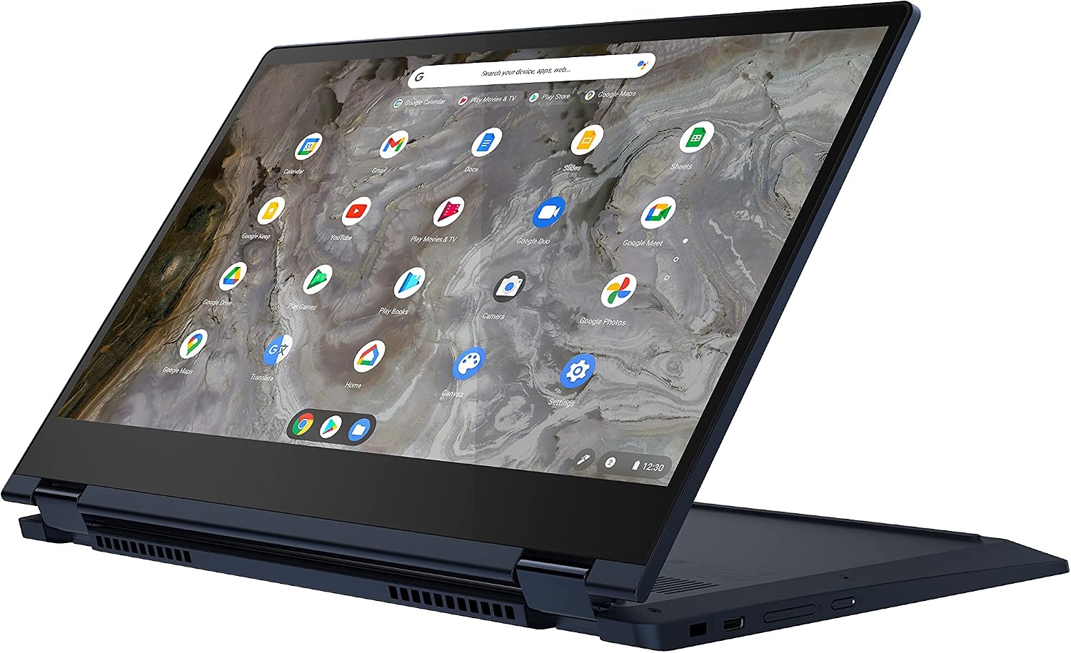 Lenovo Flex 5i 13 Chromebook 2-in-1 Laptop, Intel Core i3-1115G4, 8GB RAM, 64GB Storage, Intel UHD Graphics, 13.3' FHD Touchscreen Display, Chrome OS, Abyss Blue