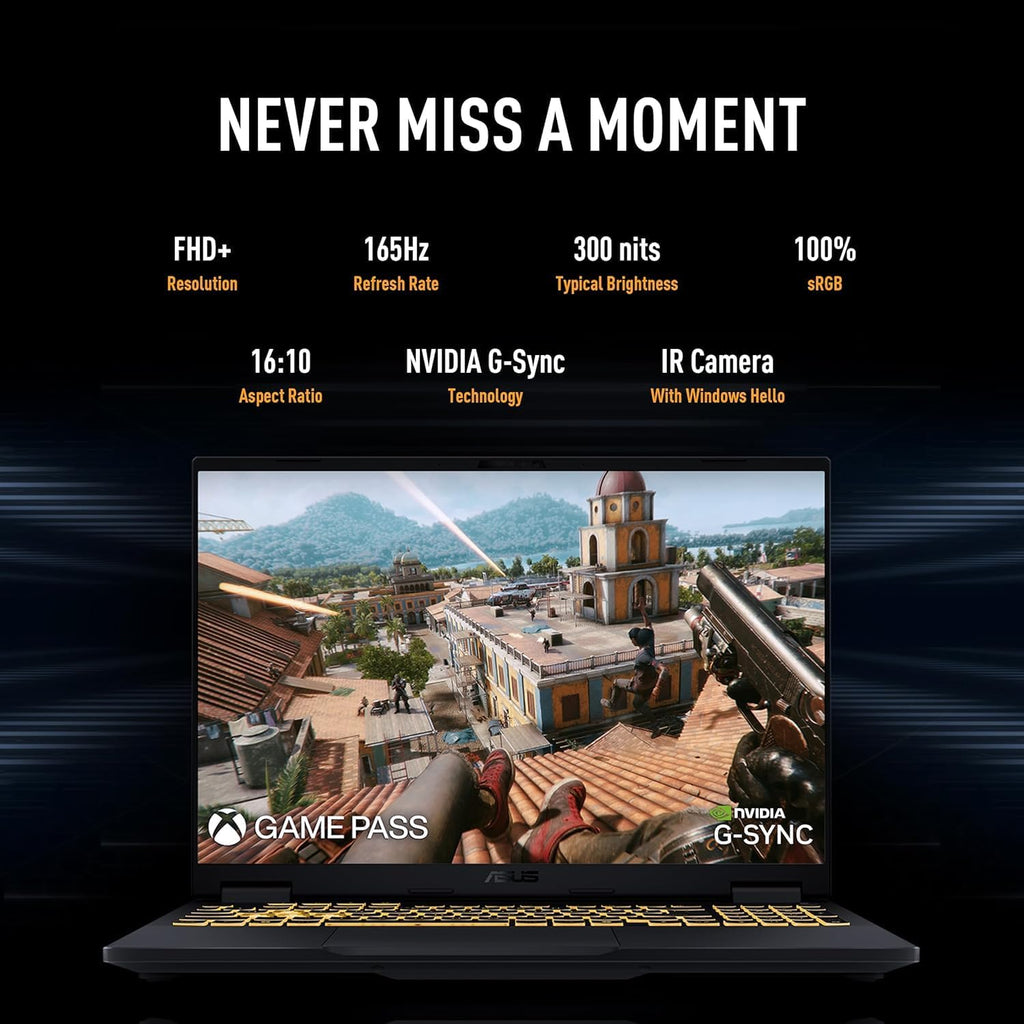 ASUS 2025 TUF F16 NVIDIA RTX 5060 Gaming Laptop - Intel 16-Core i7-14650HX(Up to 5.2GHz), 16' FHD+ 165Hz Display, Windows 11 Pro, 32GB DDR5 RAM + 1TB SSD, RGB Backlit Keyboard, Wi-Fi 6E