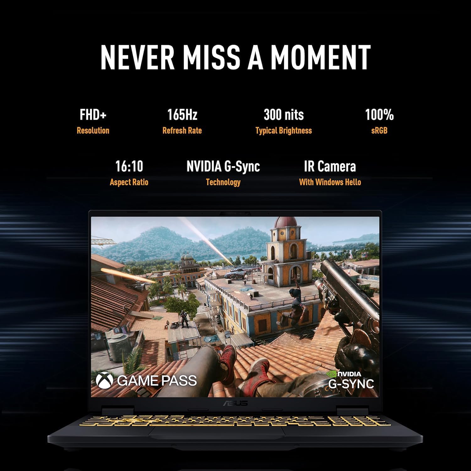 ASUS 2025 TUF F16 NVIDIA RTX 5060 Gaming Laptop - Intel 16-Core i7-14650HX(Up to 5.2GHz), 16' FHD+ 165Hz Display, Windows 11 Pro, 32GB DDR5 RAM + 1TB SSD, RGB Backlit Keyboard, Wi-Fi 6E