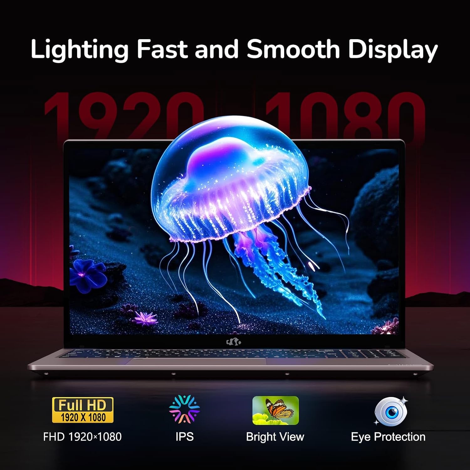 NIMO 15.6' IPS FHD-Gaming-Laptop, 8 Cores AMD Ryzen 7 6800H 16GB DDR5 RAM 256GB SSD (Beat i7-12700H, Up to 4.7GHz) AMD Radeon 680M GPU-Computer with 100W Type-C Backlit Keyboard, 180°Viewing