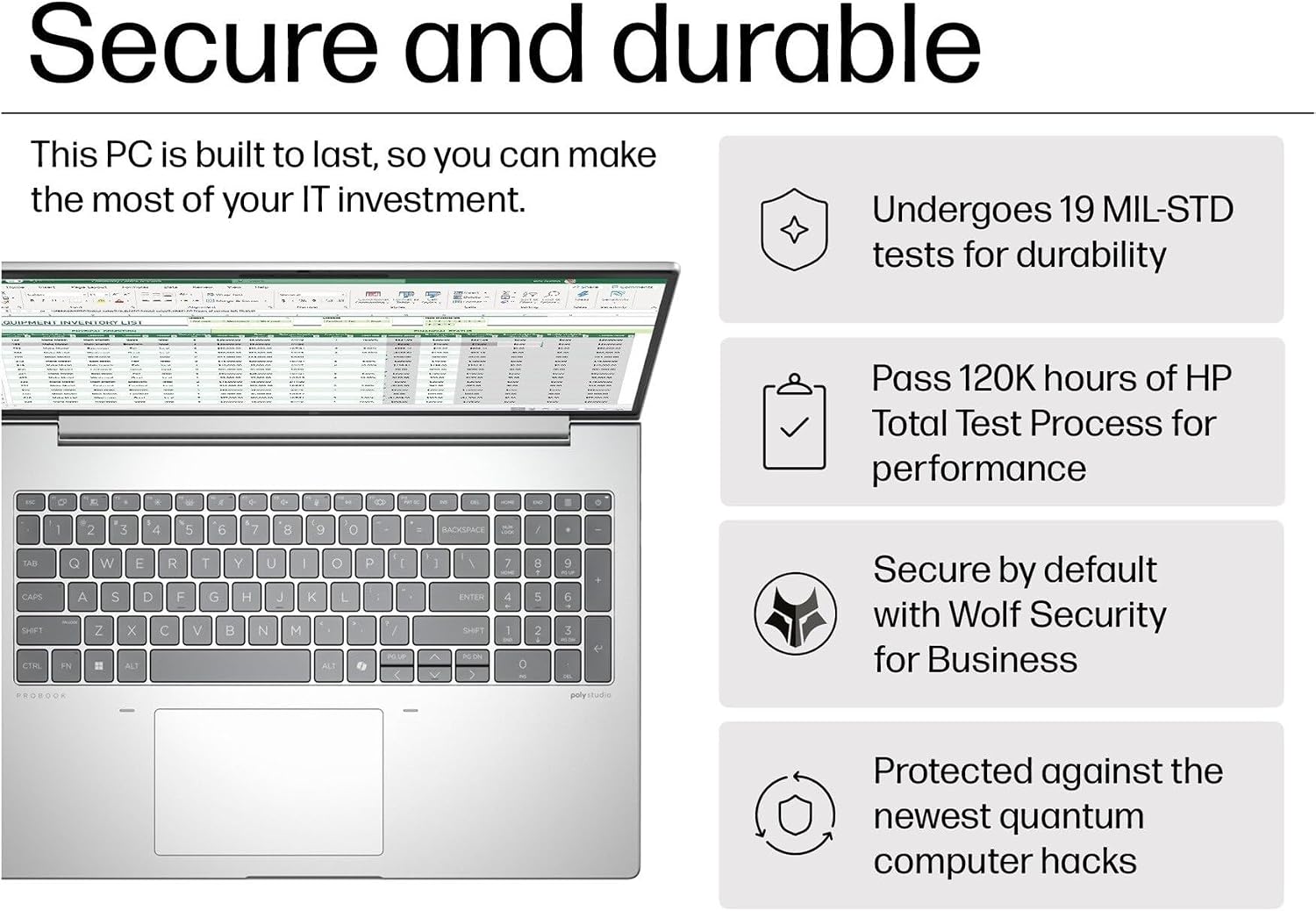 HP ProBook 460 G11 Business Laptop (16' FHD+, Intel Ultra 7 155U, 16GB DDR5 RAM, 512GB SSD) Wolf Security, Backlit Numeric KB, 1080P IR Webcam, Fingerprint Reader, Win 11 Pro, AI PC (Renewed)