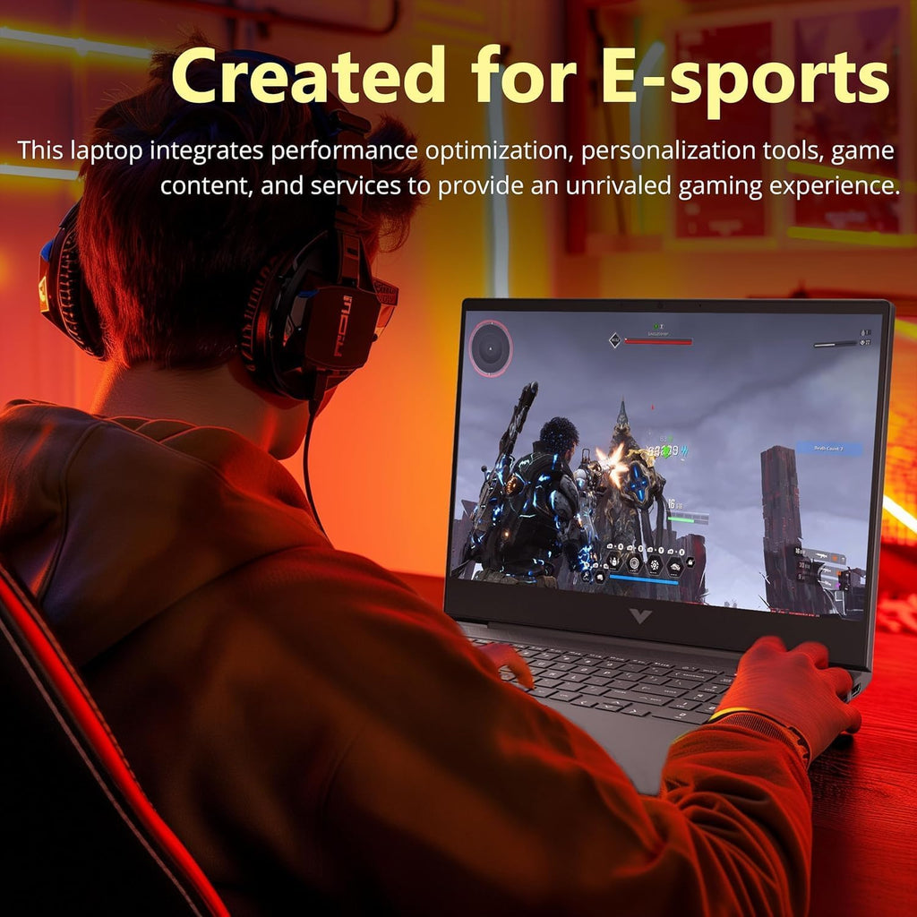 HP Victus 15.6' FHD 144Hz Gaming Laptop, AMD Ryzen 5 7535HS, Radeon RX 6550M (Beats GeForce RTX 3050), 16GB RAM 512GB SSD, Backlit Keyboard, 256gb 9H Docking Station, Windows 11 Home, Mica Silver