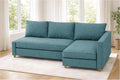 Durable Polyester Flax Friheten Sleeper Sofa Cover Replacement is Compatible with IKEA Friheten Sofa Bed, Or Corner, Or Sectional Slipcover. Sofa Cover Only (50% Thicker Teal Left)