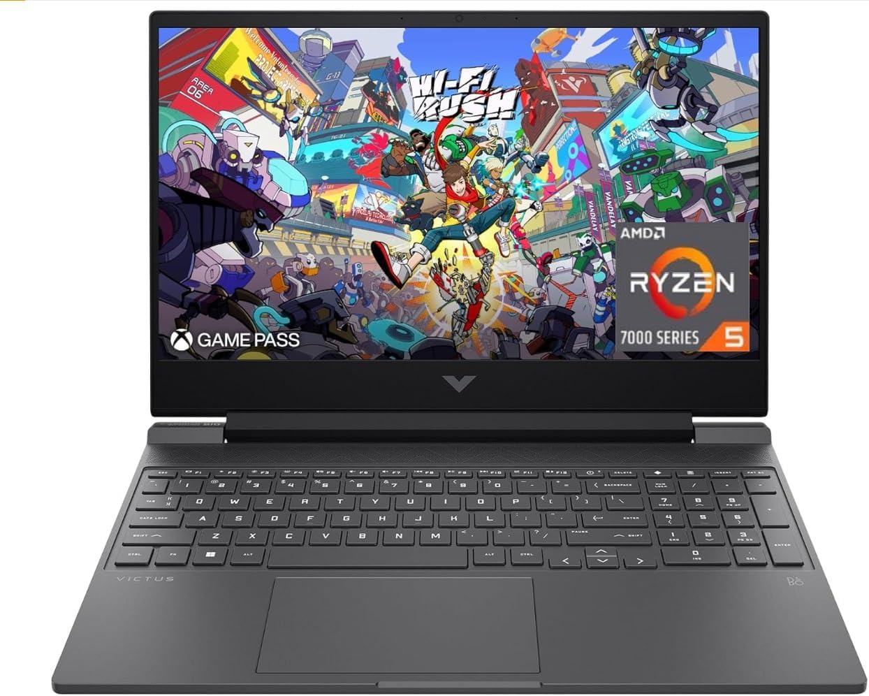 HP Victus 15.6' 144Hz FHD Gaming Laptop,AMD Ryzen 5 7535HS,32GB DDR5 RAM,1TB SSD,AMD Radeon RX 6550M,Beats RTX 2050,Backlit Keyboard,Windows11 Home, Mica Silver
