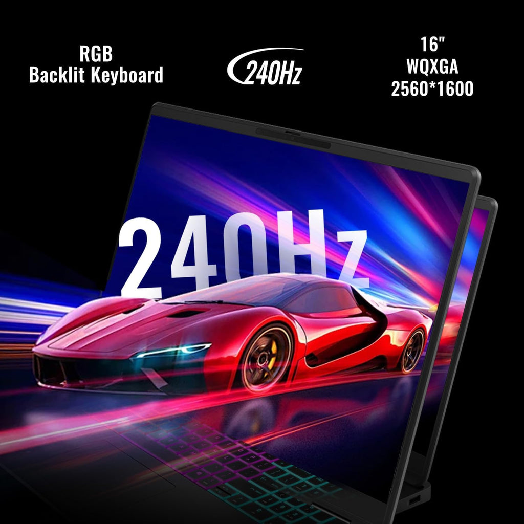 HP Omen MAX 16 RTX 5060 Pro Gaming Laptop, 16' WQXGA 240Hz, AMD Ryzen AI 9 HX 375(Beats Intel i9), NVIDIA RTX 5060, 16GB DDR5 RAM, 1TB SSD, RGB Keyboard, Wi-Fi 7, W11 P, Bundle with PCO Laptop Cooler