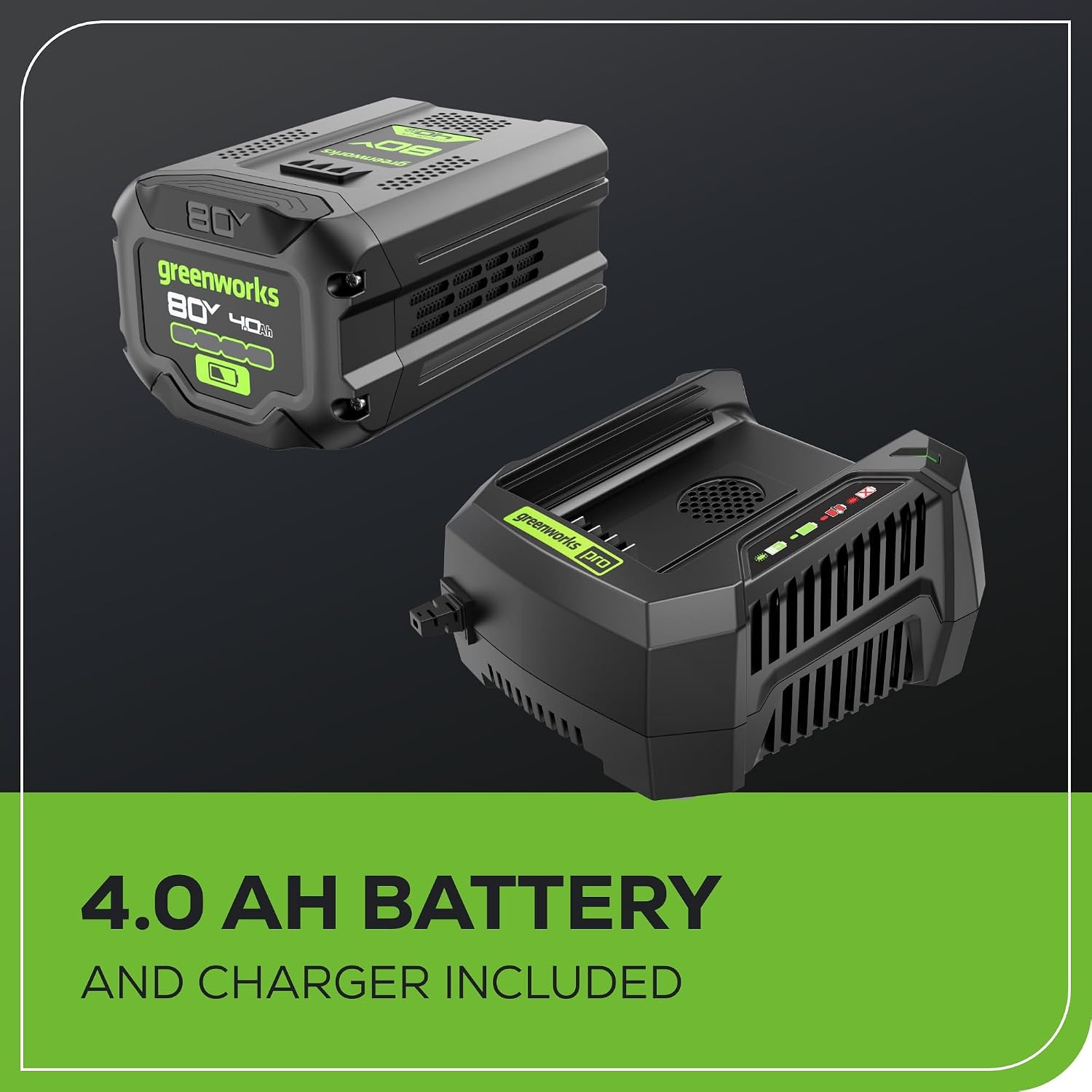 Greenworks 80V 21' Brushless Cordless (Self-Propelled) Lawn Mower (LED Headlight + Aluminum Handles), 4.0Ah Battery and Rapid Charger + Bonus 24V Power Tool Combo Kit