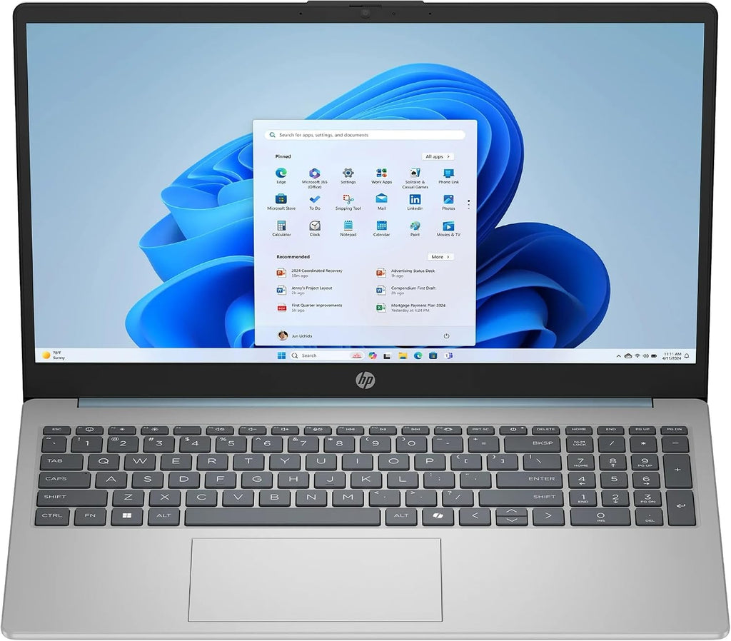 HP 2025 Business Touchscreen Laptop Computer, 15.6' FHD Touch Display, Intel Core i3‑N305 (8-Core), 16GB RAM, 512GB SSD, Wi‑Fi 6, Bluetooth, Win 11 Pro, Copilot AI, Long Battery Life, w/Redragon Kit