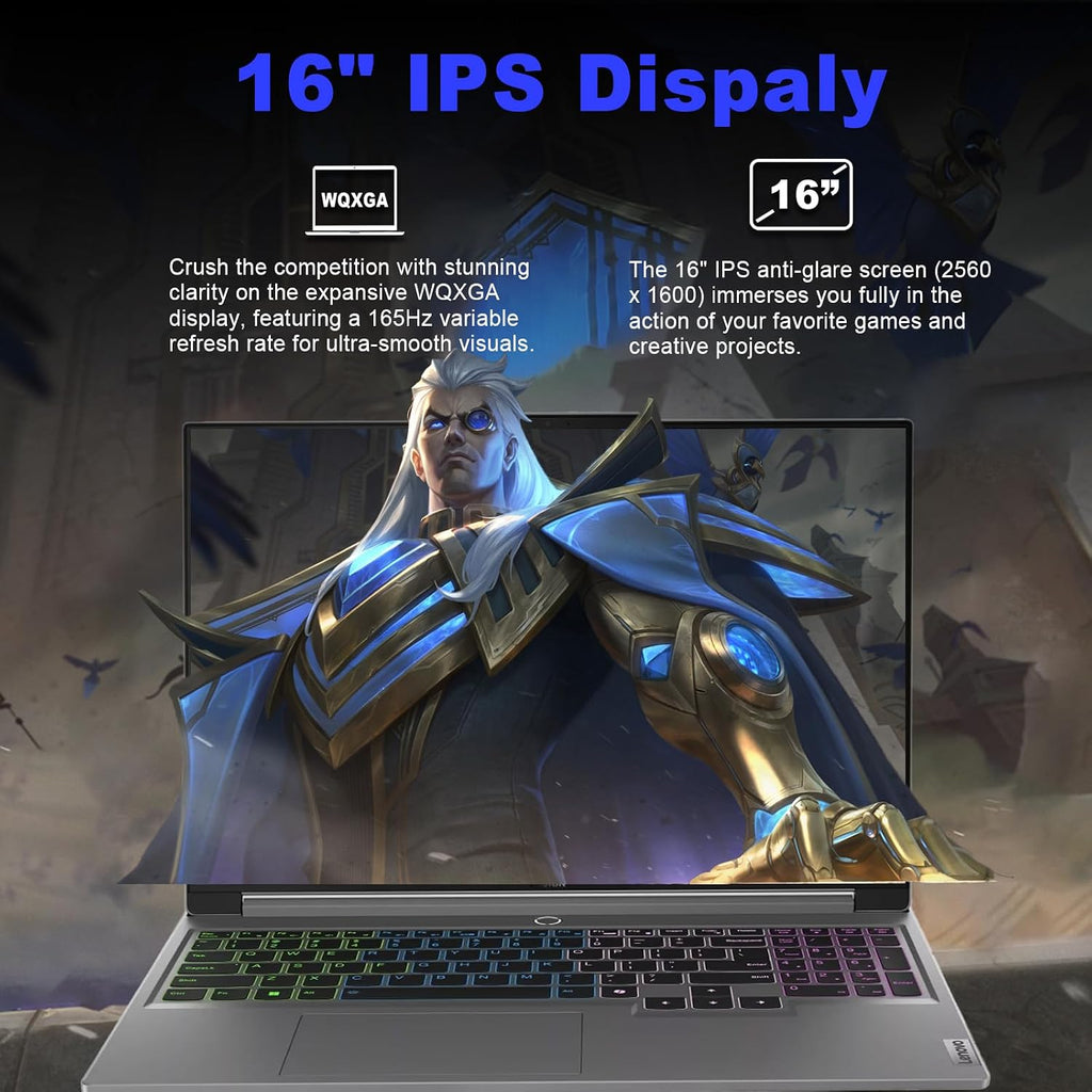 Lenovo Legion 5i, 16' 165Hz Gaming Laptop, GeForce RTX 4060(TGP 140W), Intel 24-Core i9-14900HX, 64GB DDR5 RAM, 4TB SSD, RGB Backlit KB, WiFi 6E, Mouse, Windows 11 Pro
