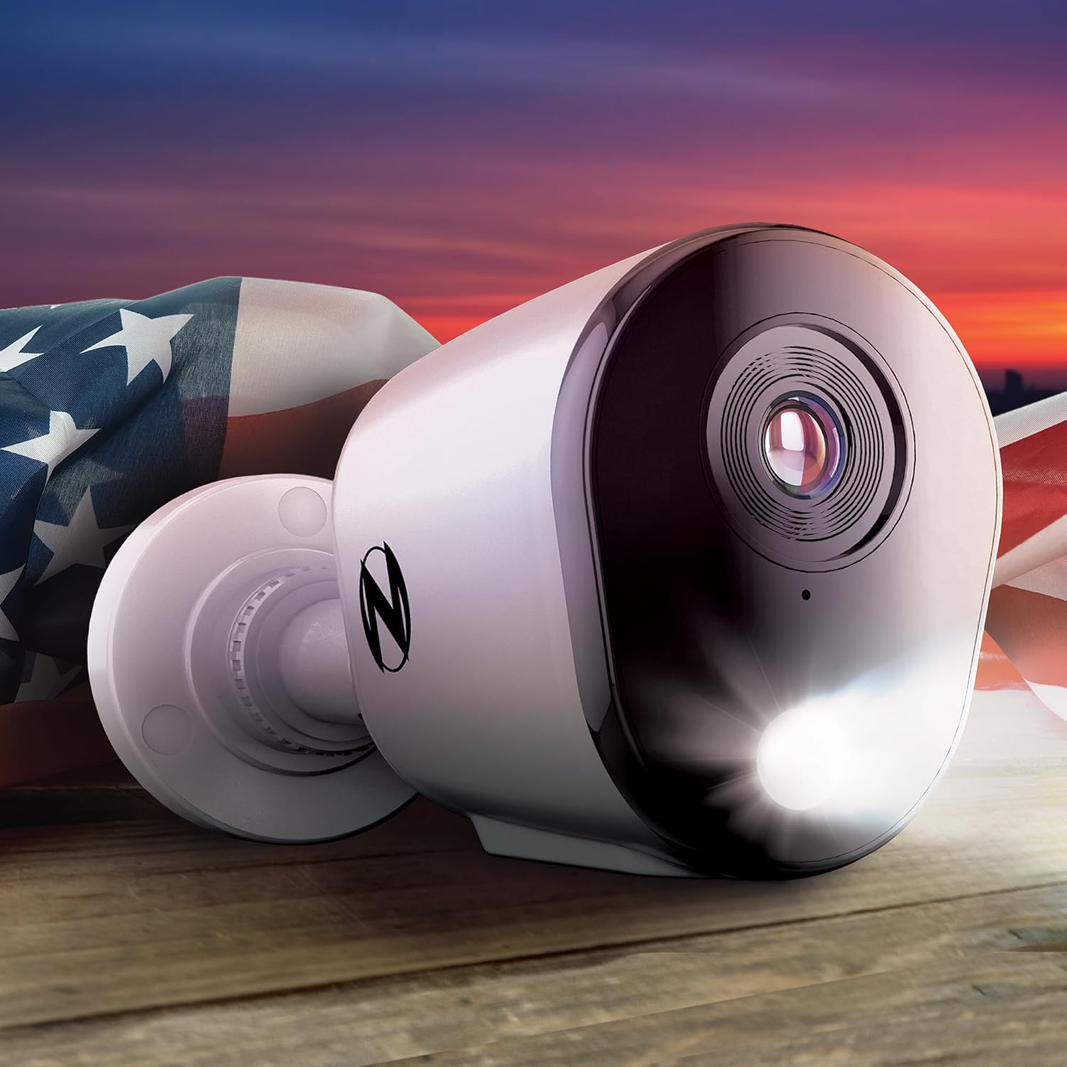 Night Owl Add On Wired 4K HD Indoor/Outdoor Deterrence Cameras with 2-Way Audio (4-Pack) (Requires Compatible DVR - Sold Separately) (4 Camera)