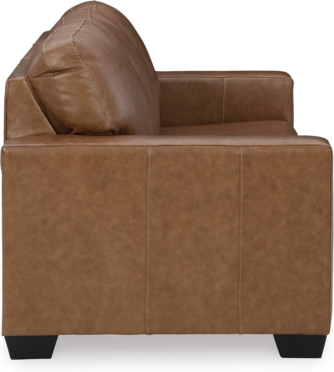 Signature Design by Ashley Bolsena Contemporary Leather Match Sofa, Dark Brown