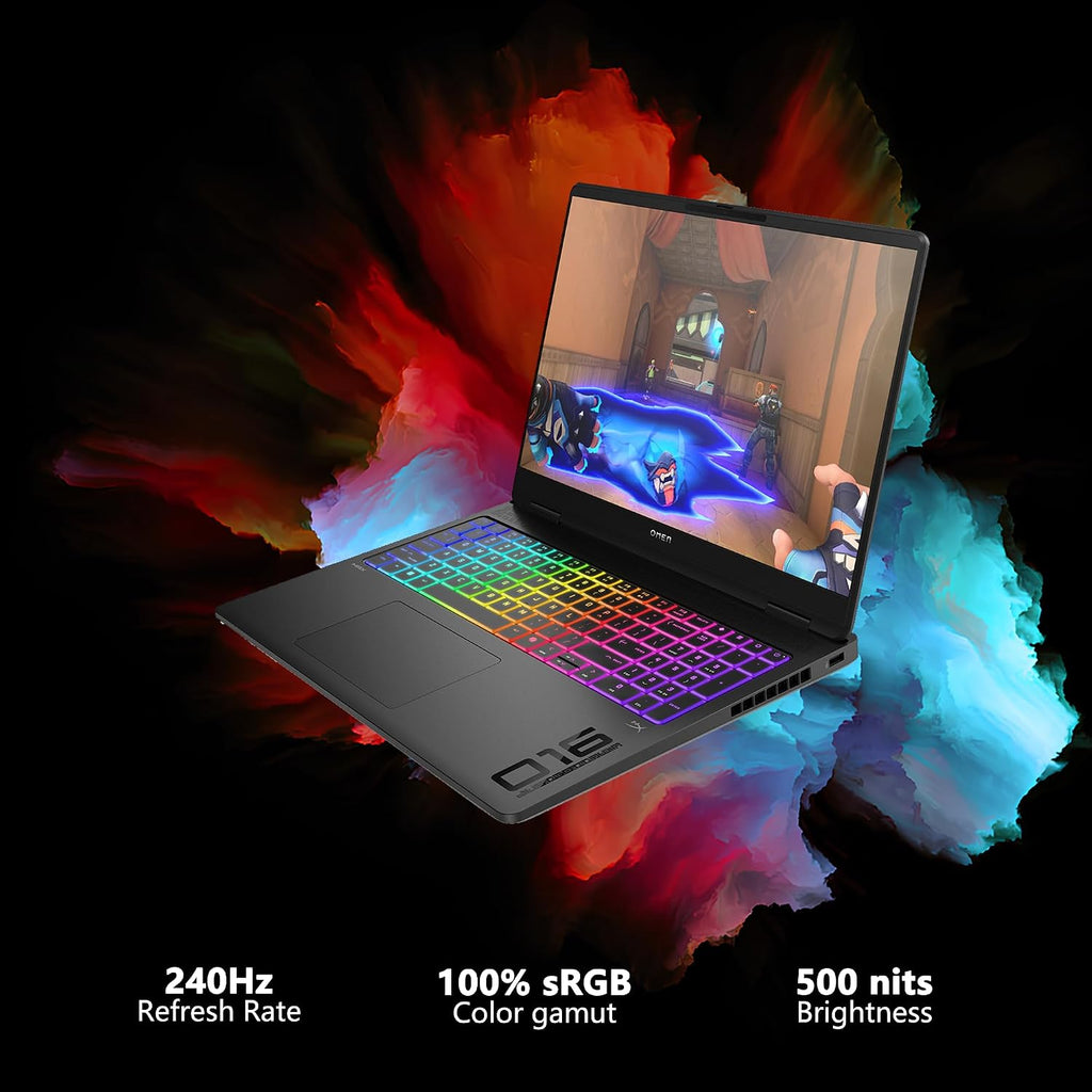 HP Omen MAX 16 Gaming AI Laptop 16' WQXGA 240Hz (100% sRGB 500nits) AMD Zen 5 12-core Ryzen AI 9 HX 375 (Up to 55 TOPS) 32GB RAM 1TB SSD GeForce RTX 5080 (Up to 1334 AI TOPS) RGB Backlit Win11 ICP Hub