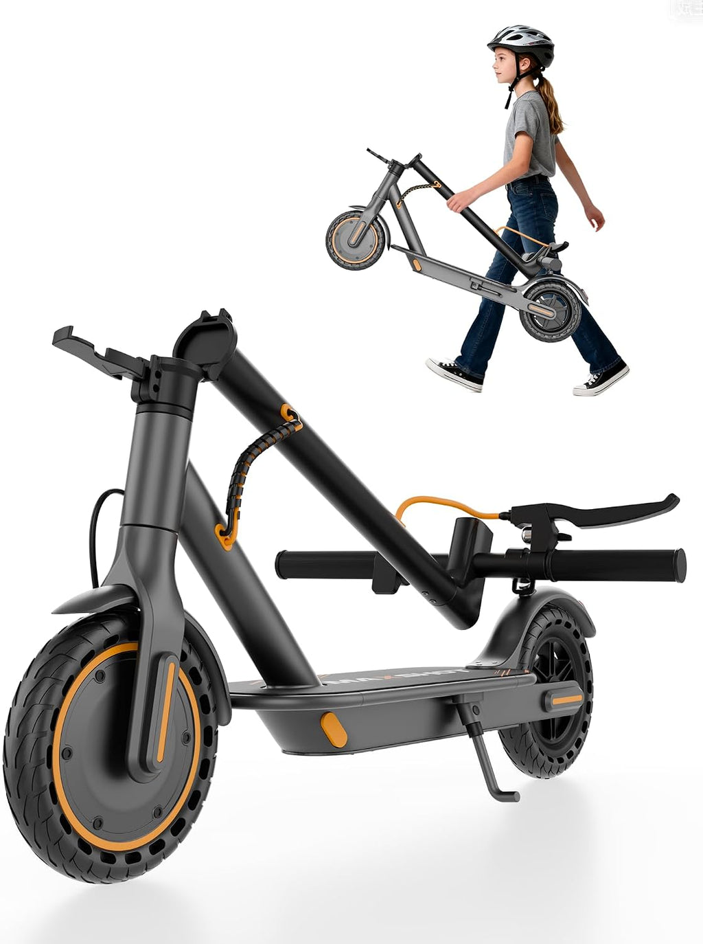 MAXSHOT Electric Scooter Adults & Big Kids, Top Speed 9/16/19MPH, 10/12/16/19Miles Range, 6.5'/8.5' Tires Folding Escooter, APP Control