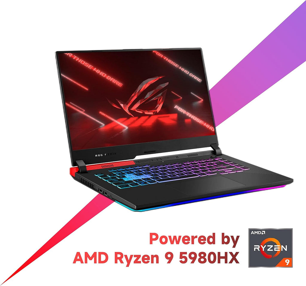 ASUS ROG Strix G15 Gaming Laptop Advantage Edition, 15.6' 165Hz QHD (2560 x 1440), 8 Cores AMD Ryzen 9 5980HX, Radeon RX 6800M, RGB Backlit Keyboard, WiFi 6, IR Sensor, 16GB RAM, 512GB PCIe SSD
