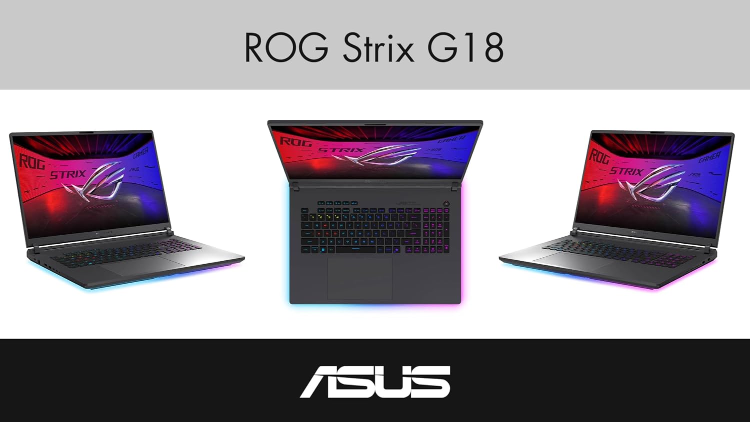 ASUS ROG Strix G18 Gaming Laptop 18' 240Hz WQXGA IPS Nebula Display (Intel Ultra 9-275HX, GeForce RTX 5070 8GB, 32GB DDR5, 2TB SSD, Per-Key RGB, Thunderbolt 4, Win 11 Pro) w/DKZ USB Port Expander