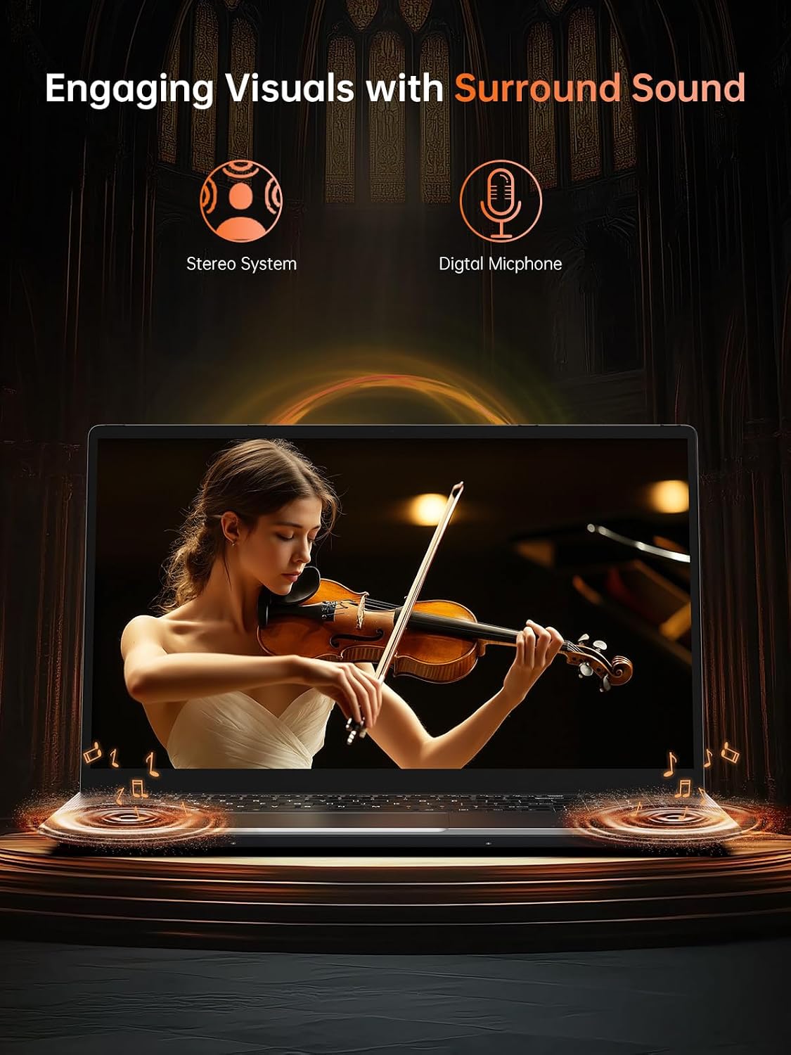 KAIGERR 2025 Gaming Laptop, 16.0inch Laptop Computer with AMD Ryzen 7 5825U(8C/16T, Up to 4.5GHz), 16GB RAM 512GB NVMe SSD Windows 11 Laptop, Radeon RX Vega 8 Graphics,WiFi 6, Backlit KB