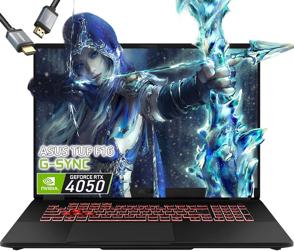 ASUS TUF A16 Gaming Laptop - AMD Ryzen 5 7535HS Beat i7-10875H - RTX 4050-32GB RAM| 2TB SSD -Backlit Keyboard RGB - 16' WUXGA 144Hz -Windows 11 -Video Editing -Portatil Gamer PC