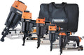 Freeman P5FRFNFWSCB Pneumatic Framing and Finishing Nailers and Staplers Combo Kit with Canvas Bag and Fasteners (5-Piece),Black
