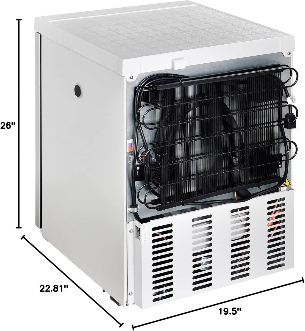Global Industrial Undercounter Laboratory Refrigerator, Glass Door with Key Lock, 2.4 Cu.Ft. Capacity, 2°C to 8°C Temperature Range, 115V, Medical and Lab Refrigerator