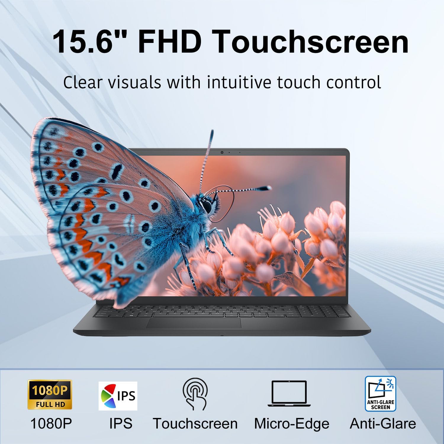 Dell 15.6' FHD Touchscreen Laptop | 13th Gen Intel Core i5-1334U | 16GB RAM | 1TB PCIe SSD | Wi-Fi 6 | 1080p Webcam | Copilot AI | HDMI | Business & Study Ready | Windows 11