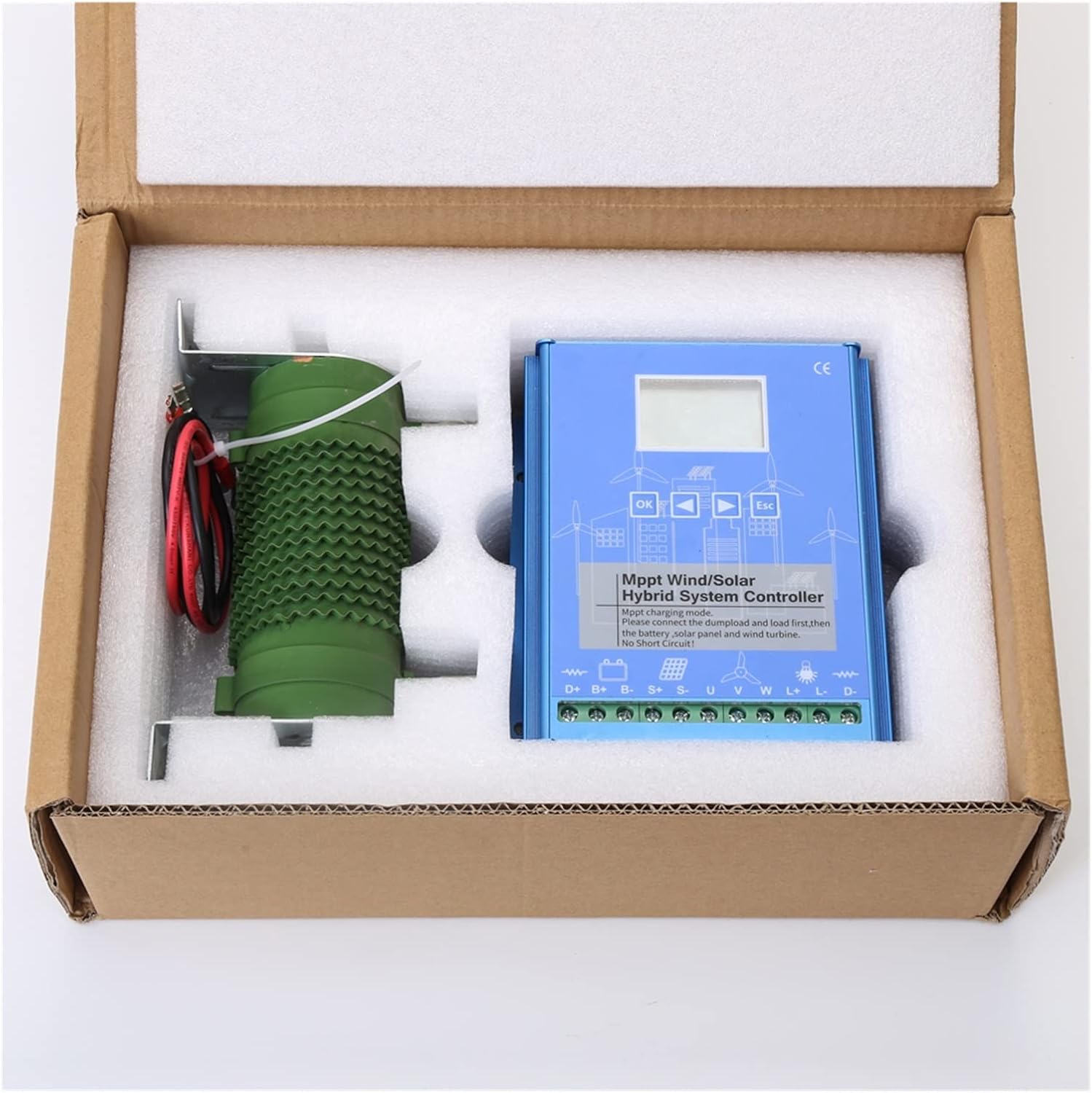 Wind Solar System MPPT Hybrid Controller For Wind Turbine Generator 1000W 12V 24V 48V With Dump Load(12V 24V Auto)