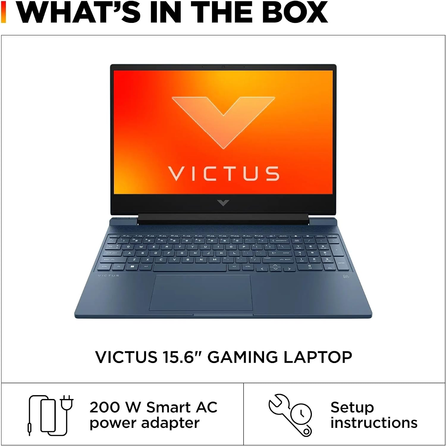 HP Victus 15.6' FHD 144Hz Gaming Laptop, Intel Core i5 12450H, 32GB RAM, 2TB SSD, NVIDIA GeForce RTX 3050, Windows 11 Home, WiFi 6, Numeric Pad, Performance Blue