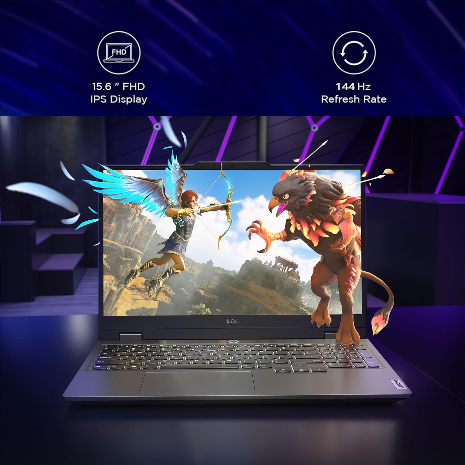 Lenovo LOQ Gaming Laptop RTX 4060 - AMD Ryzen 7 8845HS Beat i9-13900H - 15.6 FHD IPS Display G-SYNC - 64GB DDR5 RAM - 2TB PCIe SSD -Backlit Keyboard - Windows 11 - Computadora Gamer PC