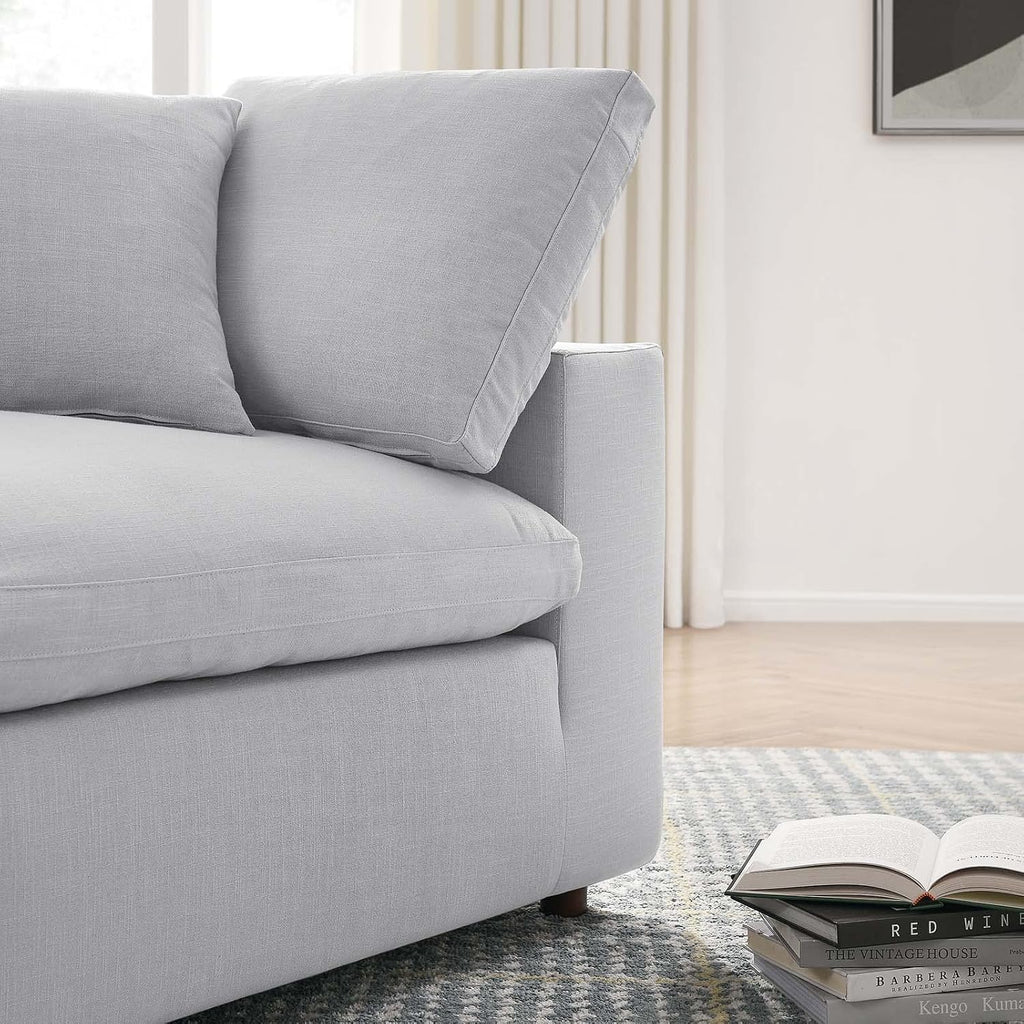 Modway Commix Down-Filled Overstuffed Upholstered 4-Piece Sectional Sofa