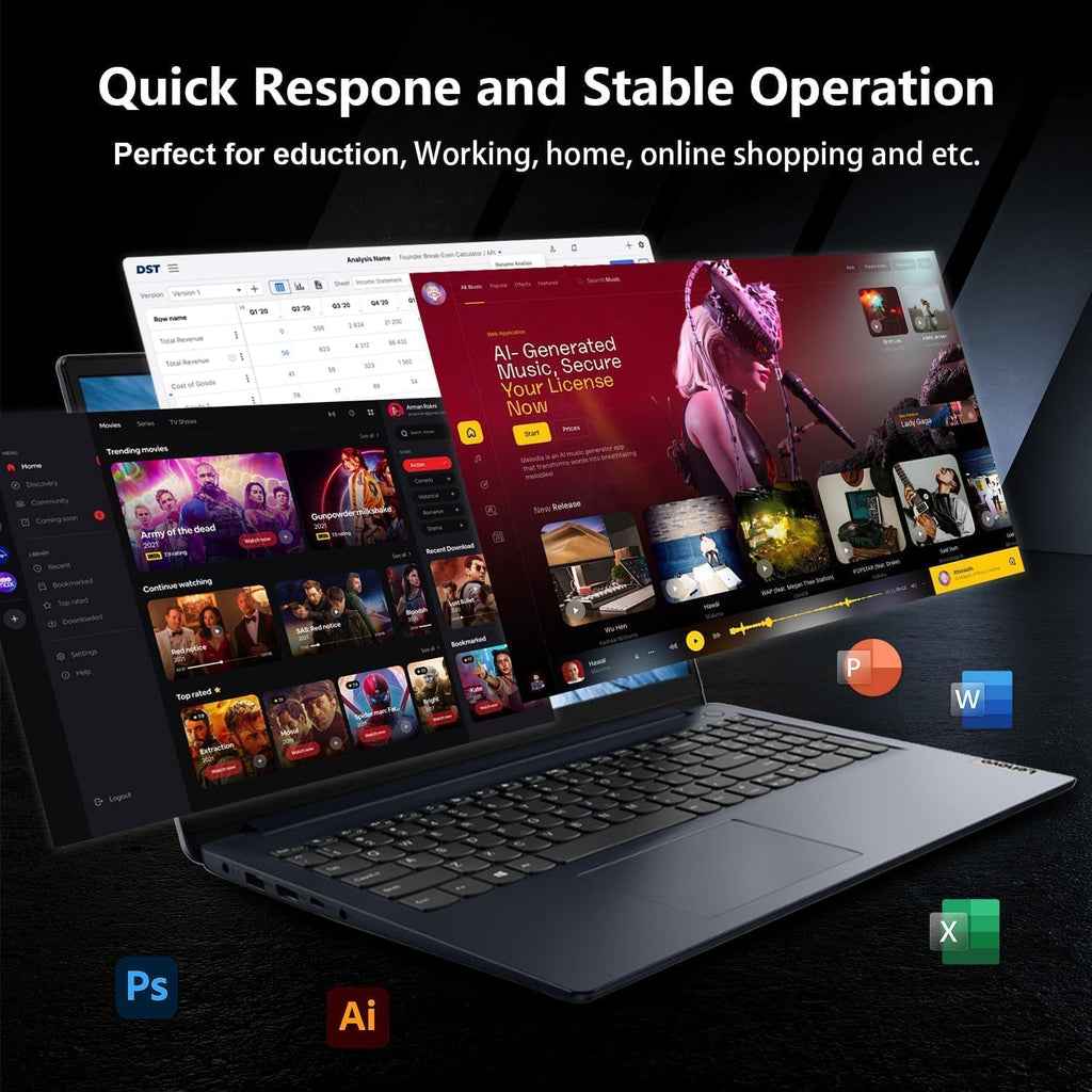 Lenovo IdeaPad Premium Series 15.6' FHD Touchscreen Laptop • Intel Core i5 10-Core Processor up to 4.4 GHz• 16GB RAM • 512GB PCIe SSD • Copilot & AI Ready • WiFi 6 • Bluetooth • Windows 11