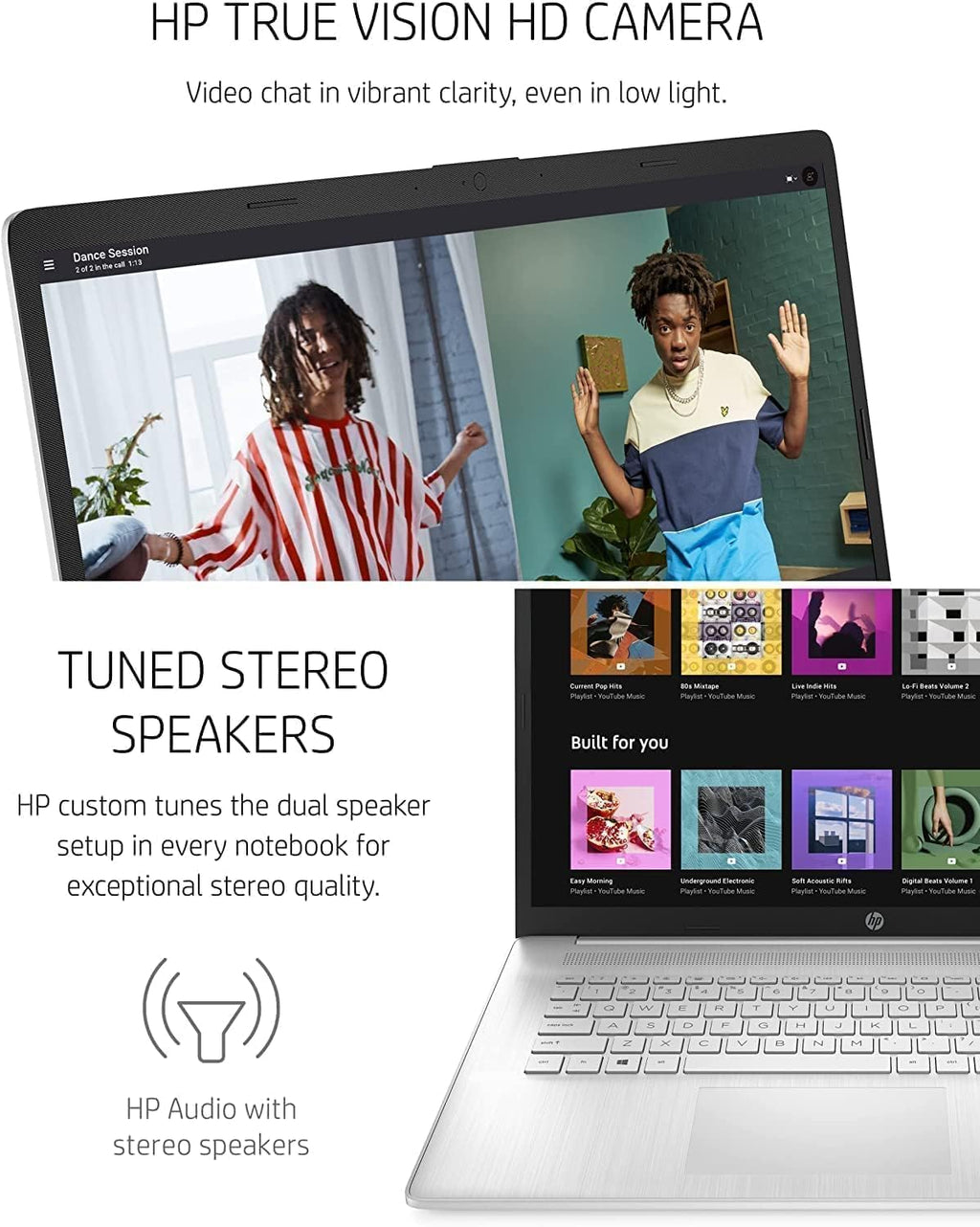 HP 17 Laptop (17.3' FHD Anti-glare, AMD 6-Core Ryzen 5 5500U, 16GB RAM, 512GB SSD, Narrow Bezel) Home & Business, Long Battery Life, Webcam, Wi-Fi, Numpad, Fast Charge, IST Hub, Win 11 Pro, Silver