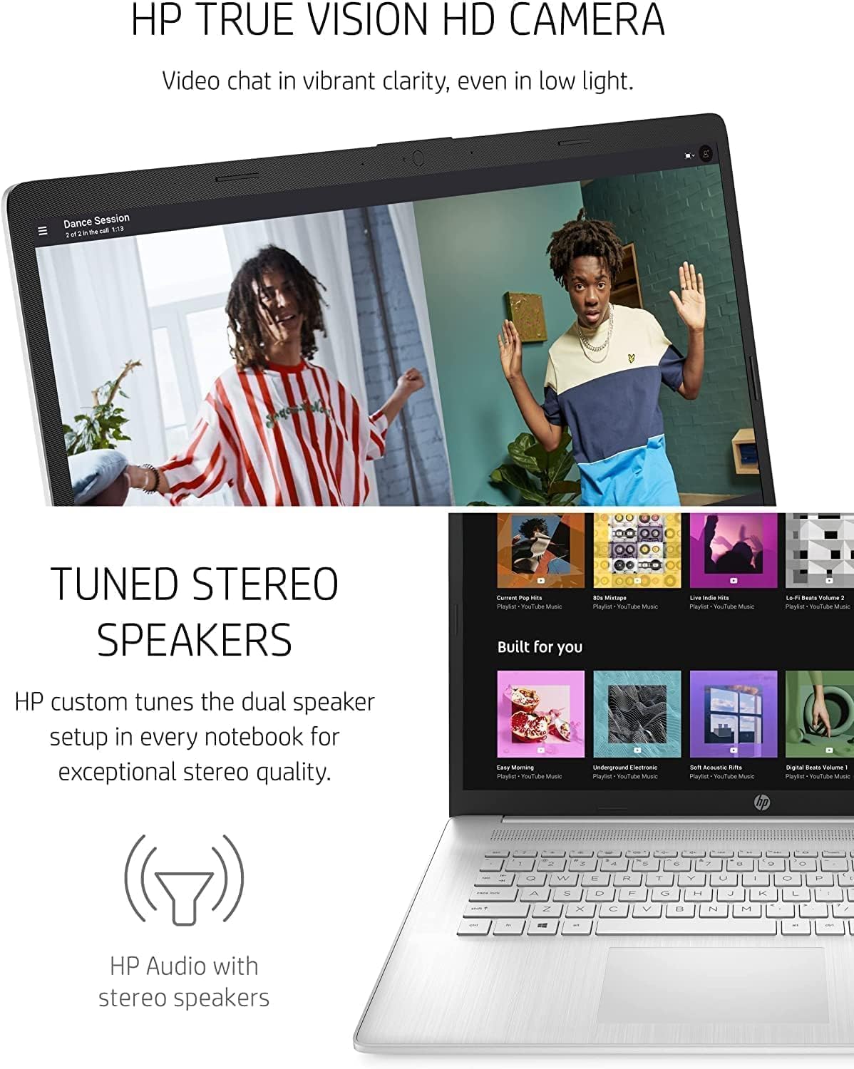 HP 17 Laptop (17.3' FHD Anti-glare, AMD 6-Core Ryzen 5 5500U, 16GB RAM, 512GB SSD, Narrow Bezel) Home & Business, Long Battery Life, Webcam, Wi-Fi, Numpad, Fast Charge, IST Hub, Win 11 Pro, Silver