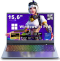 Gaming Laptop, Laptop Computer 2026, 15.6 Inch Lap Top, 16GB DDR4, 1TB SSD, MX450 TU117 GPU, N-series 4C/4T Processor, Win 11 pro, Colorful Backlit, 1080 FHD, HDMI, Wifi5, Metal Shell, Fingerprint