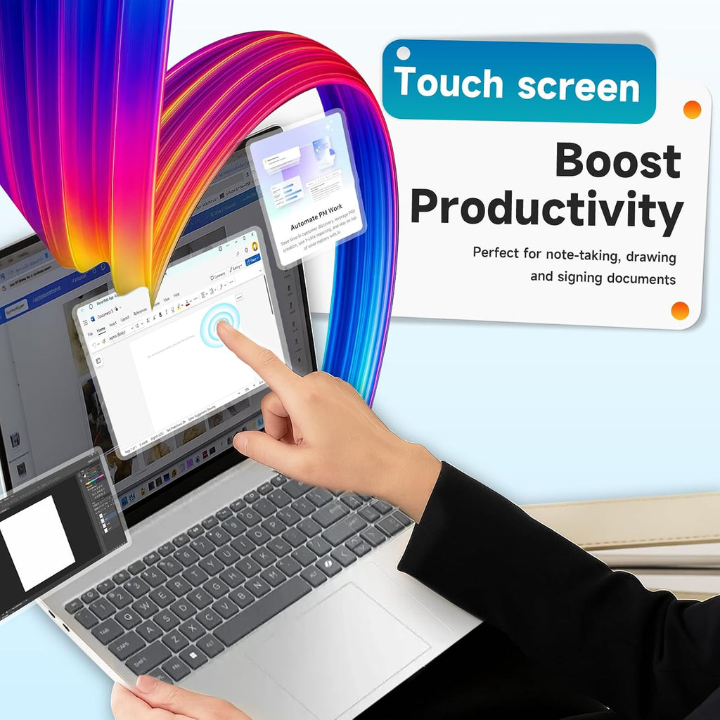 HP Flagship 15.6' Touchscreen Business & Students Laptop • 32 GB RAM • 1TB SSD • Intel • i3-1315U Processor (Up to 4.5GHz) • Copilot-AI Chat • Windows11 Pro & Accessoires