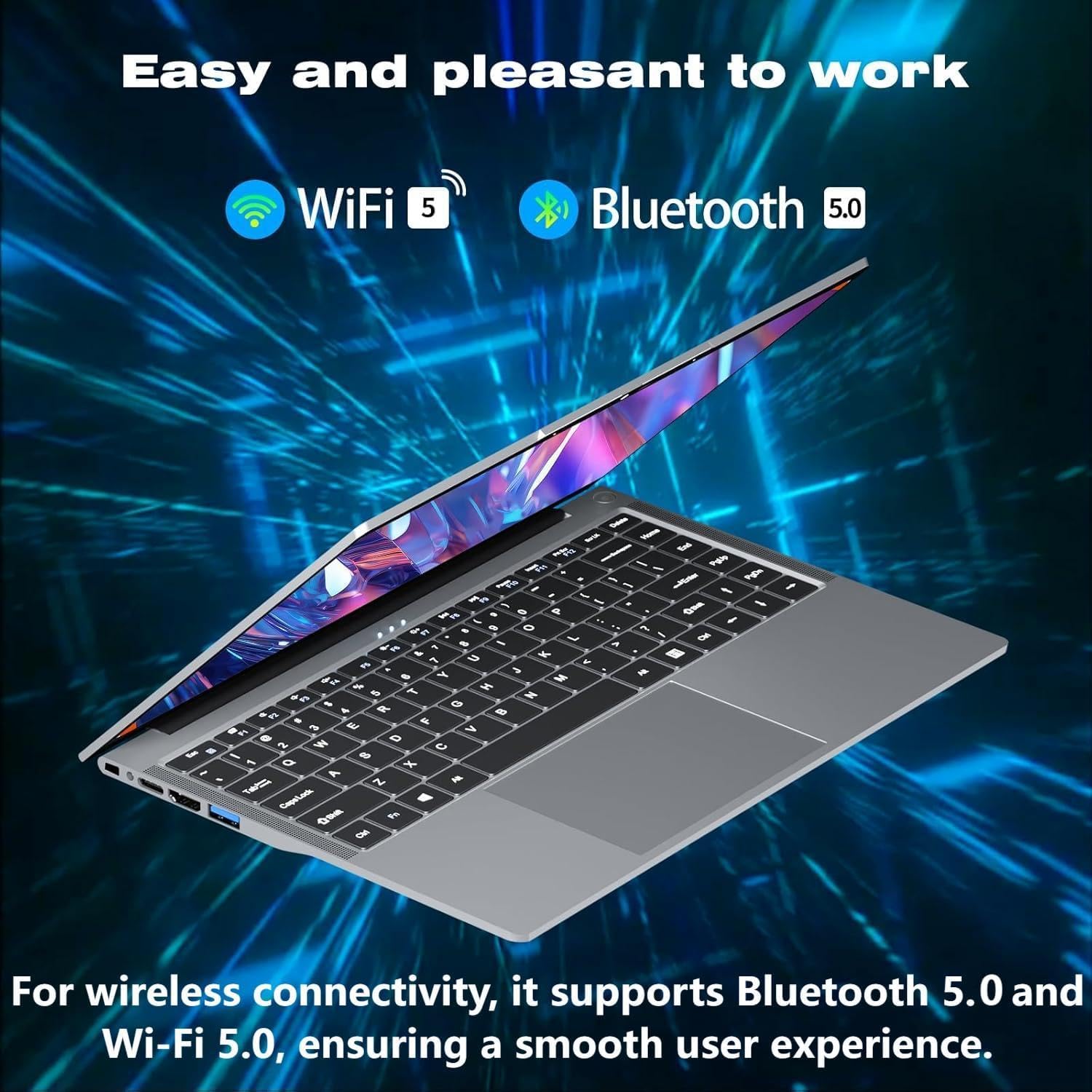KUMNOSAL 2026 Laptop,15.3 Inch Laptop with i5-8210Y(Up to 3.6GHz), 24GB RAM 512GB SSD,FHD IPS 1200p,180°Open Portable Laptop, WiFi 5, UHD Graphics, Laptops for Business Student Light Gaming