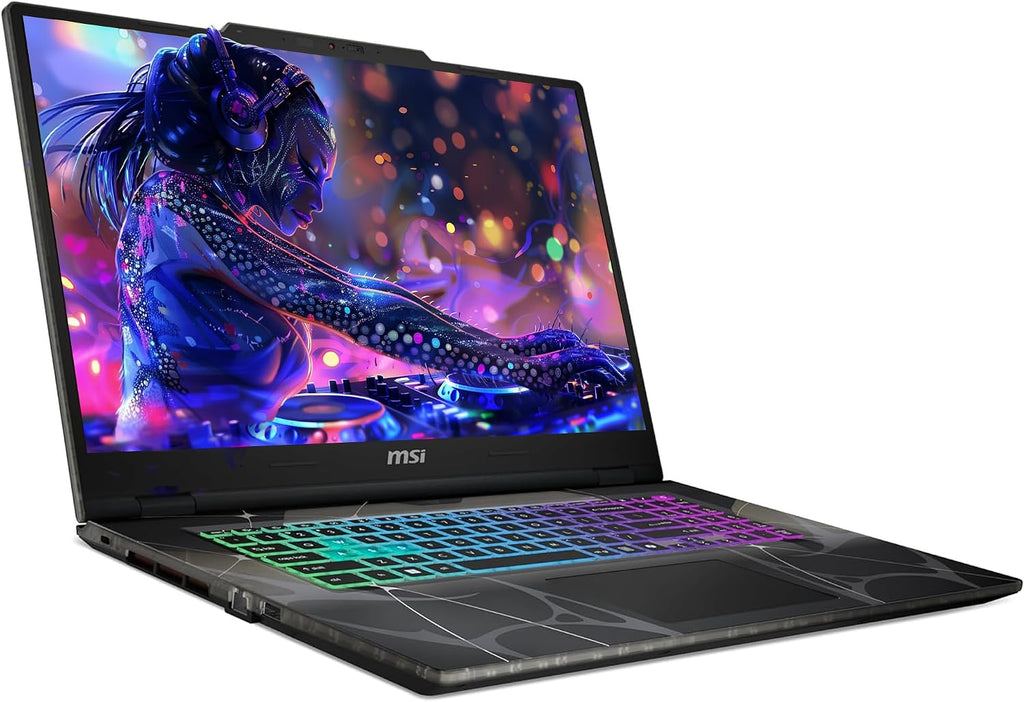 msi Cyborg 17 Gaming Laptop, Intel 7-240H, 32 GB DDR5 RAM, 2 TB PCIe SSD, 17.3' FHD (1920x1080) 144Hz Display, Nvidia G-Force RTX 5060, 4-Zone RGB Keyboard, W11 Pro, Translucent Black