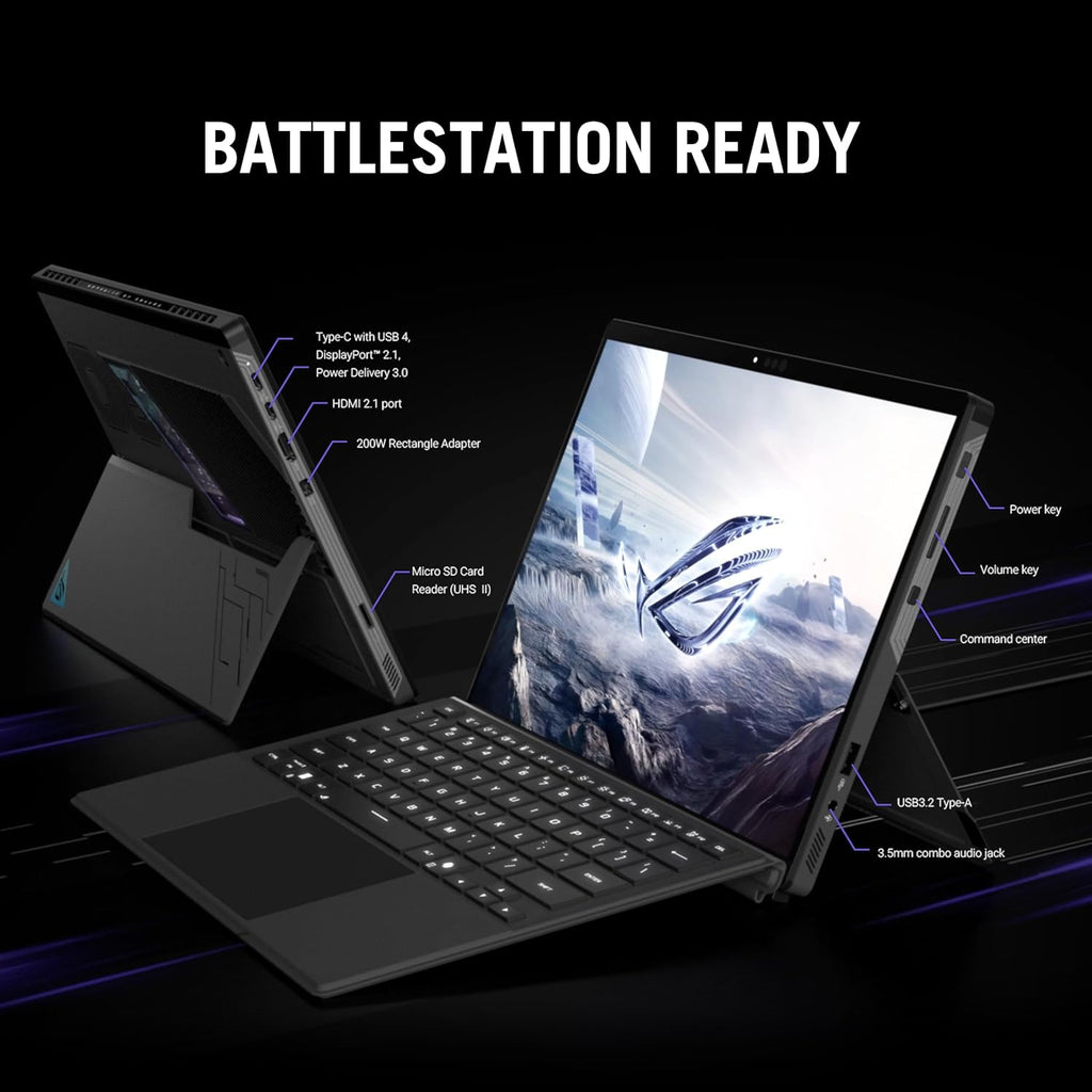 ASUS ROG Flow Z13 (2025) Gaming Laptop, 13' ROG Nebula 16:10 2.5K 180Hz/3ms, AMD Ryzen AI MAX+ 395, RDNA 3.5 Graphics, 128GB LPDDR5X 8000MHz, 1TB PCIe Gen 4 SSD, Wi-Fi 7, Win 11 Pro, GZ302EA-XS99