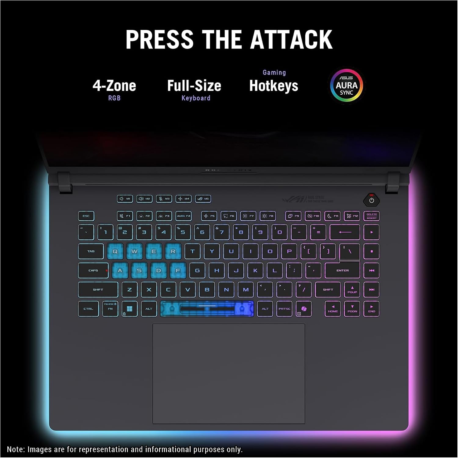 ASUS ROG Strix G16 Gaming Laptop, Intel i7-14650HX, 64 GB DDR5 RAM, 4 TB PCIe SSD, 16' FHD+ (1920x1200) Display, Nvidia G-Force RTX 5060, 4-Zone RGB Keyboard, W11 Home, Eclipse Gray