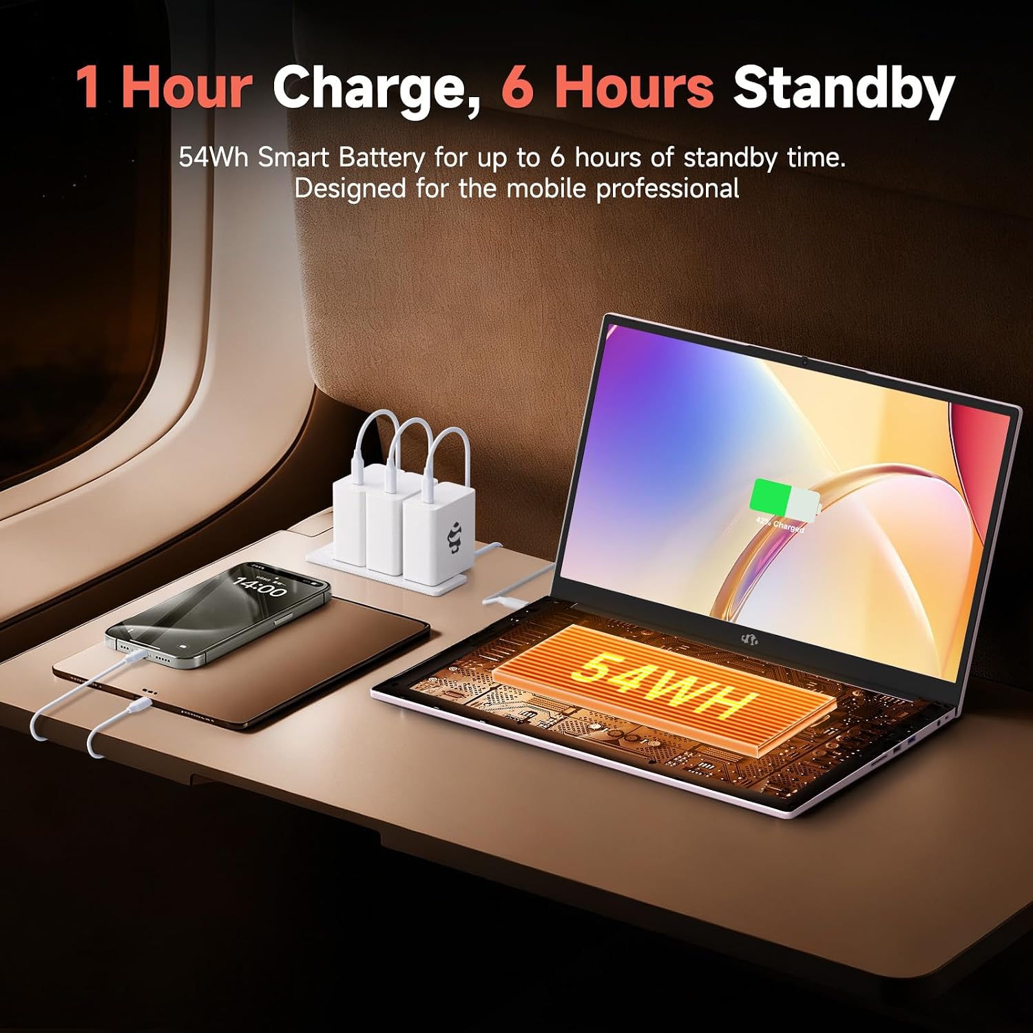 NIMO 2026 Laptop, 8 Cores AMD R7 7735HS 16GB DDR5 RAM 1TB SSD (Up to 4.75GHz, Beat i7-12650H) Gaming Laptop with Radeon 680M GPU, 15.6' IPS FHD, 180° Open Angle, Webcam, HDMI, Portable for Business