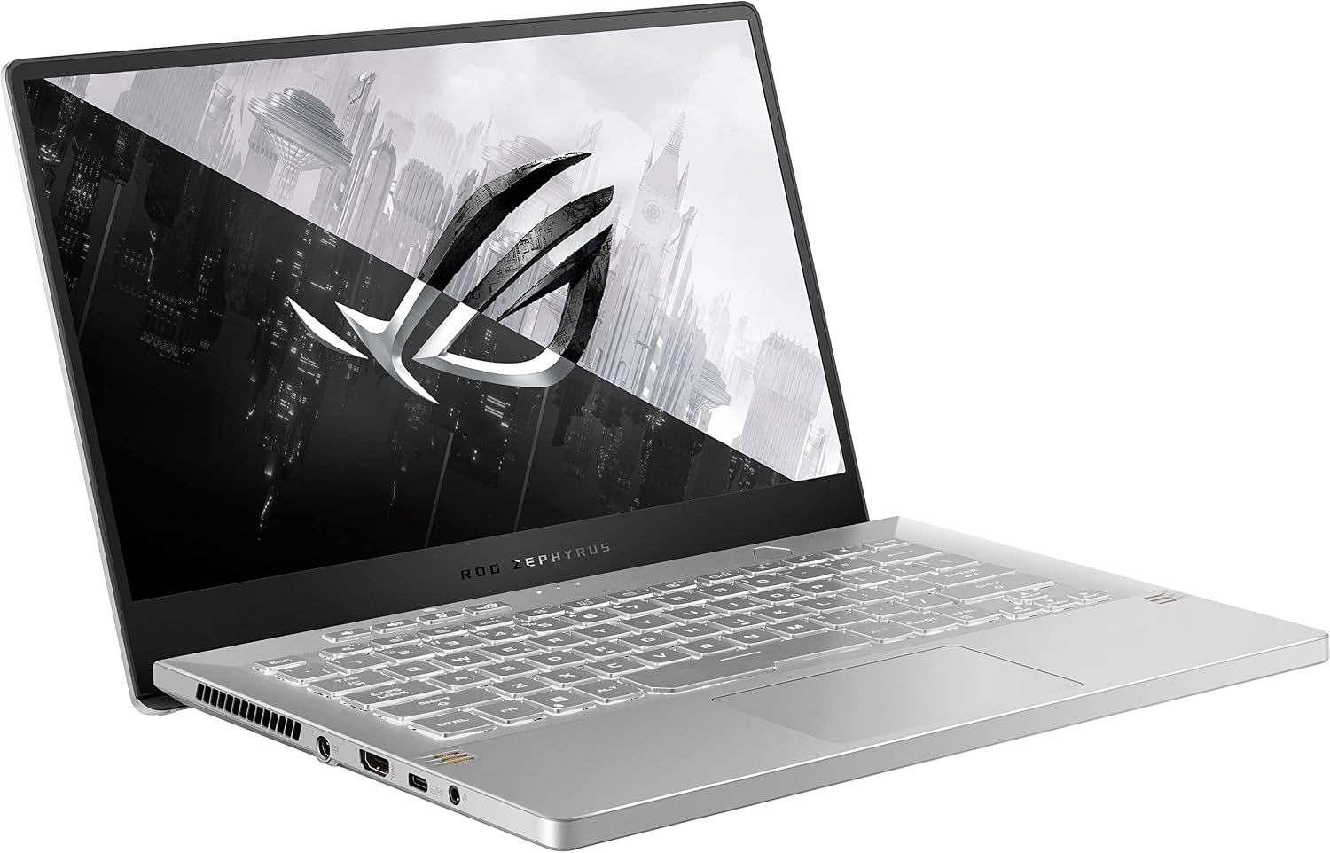 Asus 2022 ROG Zephyrus 14'' Flagship Gaming Laptop, AMD Ryzen 7 5800HS(8 Cores), GeForce RTX 3060 6GB GDDR6, 144Hz 100% sRGB Pantone, Backlit Keyboard, White (16GB RAM | 1TB PCIe SSD)