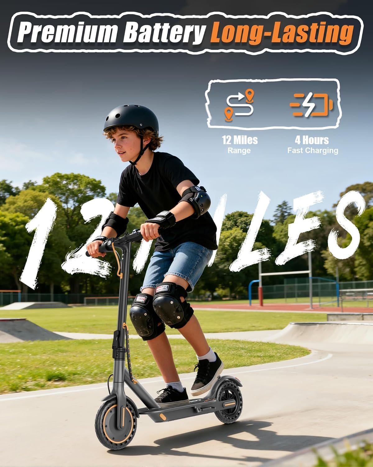 MAXSHOT Electric Scooter Adults & Big Kids, Top Speed 9/16/19MPH, 10/12/16/19Miles Range, 6.5'/8.5' Tires Folding Escooter, APP Control