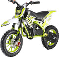 50cc Kids Dirt Bike | Gas Powered Mini Motorcycle for Ages 8-14 with 10' Off-Road Tires & Front-Rear Disc Brakes Green B