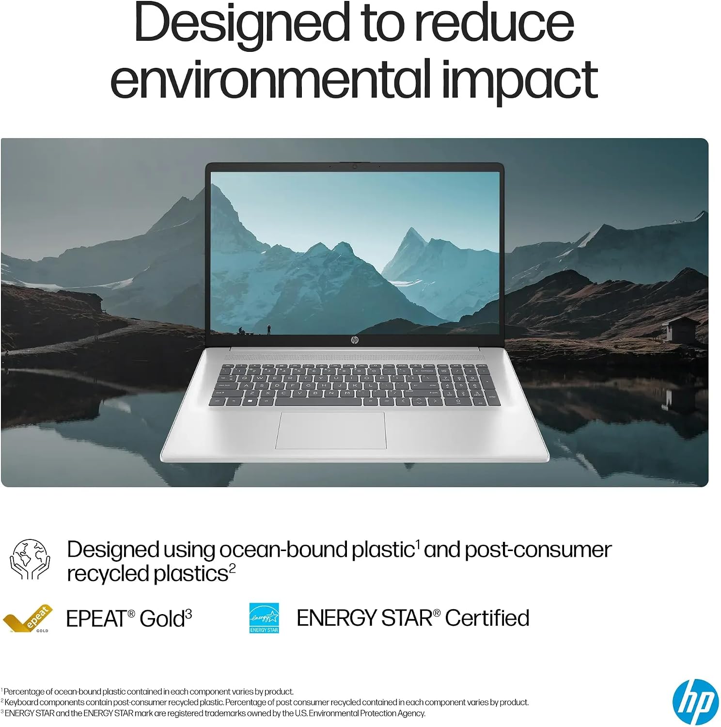 HP 17 Laptop (17.3' FHD Anti-glare, AMD 6-Core Ryzen 5 5500U, 16GB RAM, 512GB SSD, Narrow Bezel) Home & Business, Long Battery Life, Webcam, Wi-Fi, Numpad, Fast Charge, IST Hub, Win 11 Pro, Silver