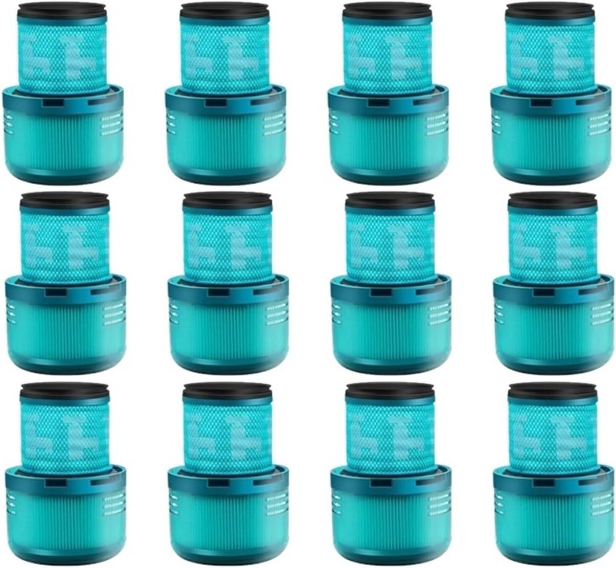 Compatible for Dyson V15。 Hepa Filter Robot Vacuum Cleaner Accessories V15 Washable Detect Vacuum Filters Replaceable Parts (Color : 12pcs)