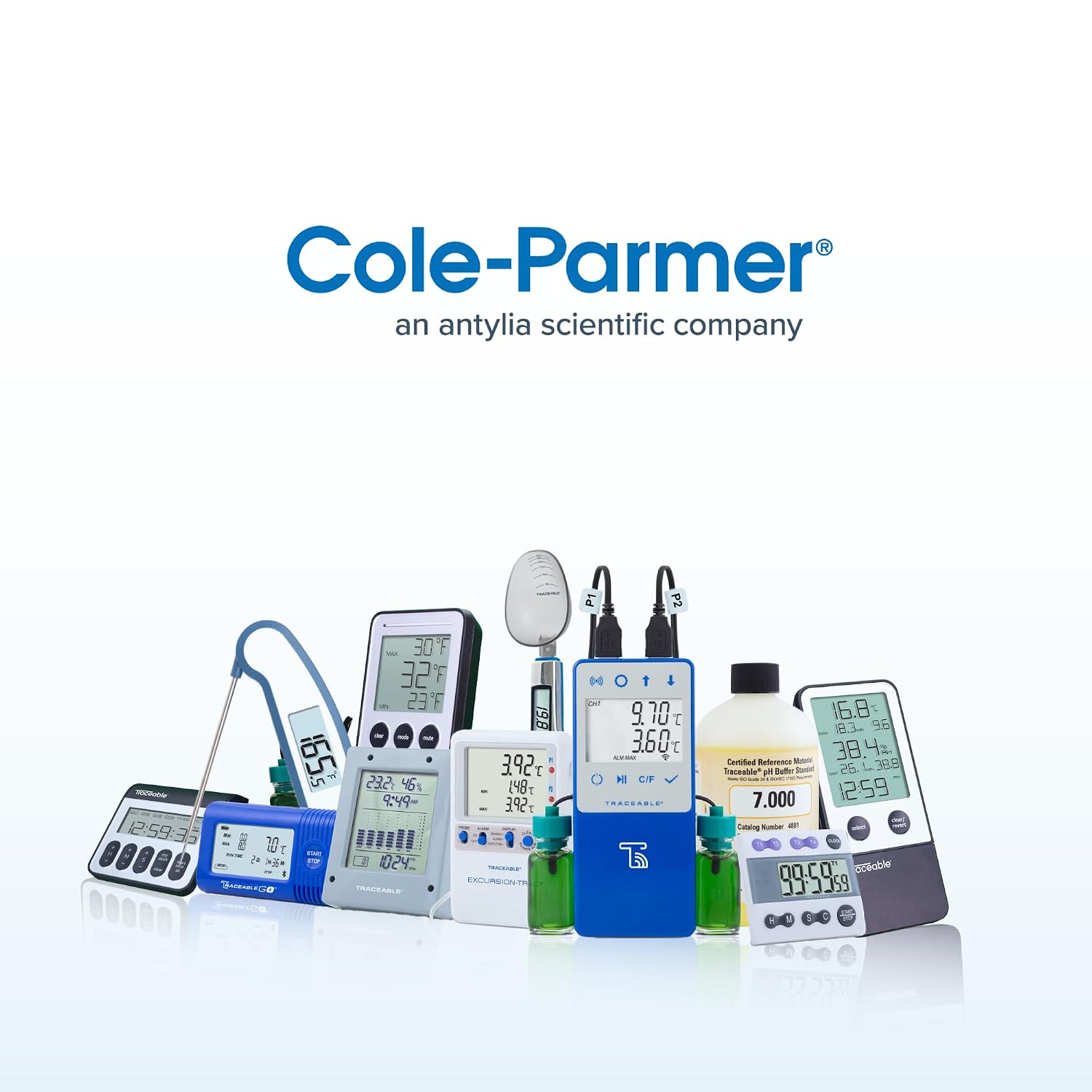 Traceable Data Logging Thermometer: 1 Glass Bottle Probe