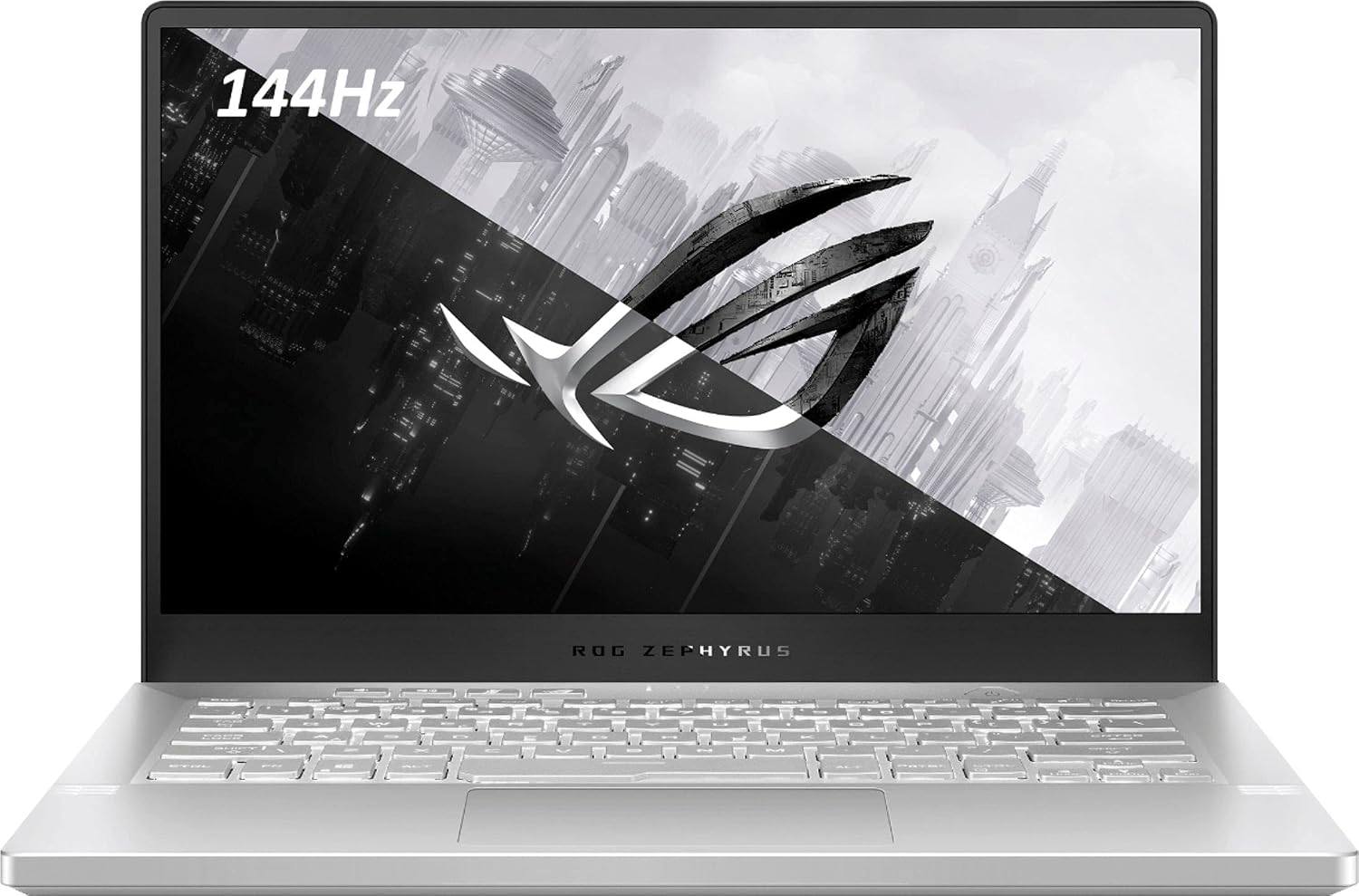Asus ROG Zephyrus G14 VR Ready Gaming Laptop, 14' 144Hz Full HD IPS Display, 8 Cores AMD Ryzen 9 5900HS,NVIDIA GeForce RTX 3060, Moonlight White-Tikbot Accessories (16GB RAM |1TB PCIe SSD)