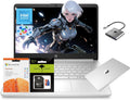 HP 14 Laptop, Quad-Core (Beat i3) 4GB RAM 256GB Storage(128GB UFS + 128GB SD Card) 1-Year Office 365 Copilot AI Computer for Student Study Back to School Win11 w/GM Accessory