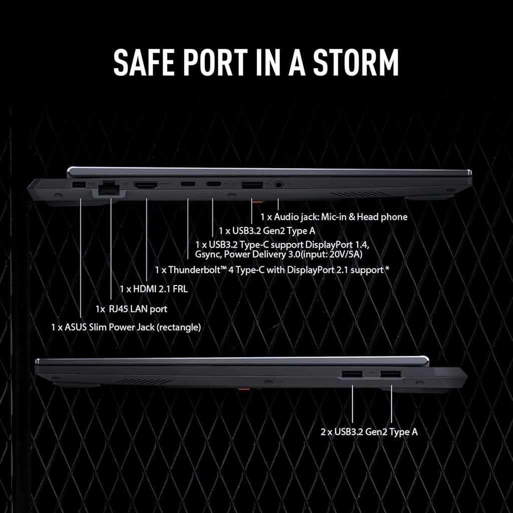 ASUS TUF F16 2025 Gaming Laptop - NVIDIA GeForce RTX 5060 | Intel 16-Core i7-14650HX | 16' FHD+ 165Hz Display | Windows 11 Pro | 32GB DDR5 RAM + 1TB SSD | RGB Backlit Keyboard | Wi-Fi 6E